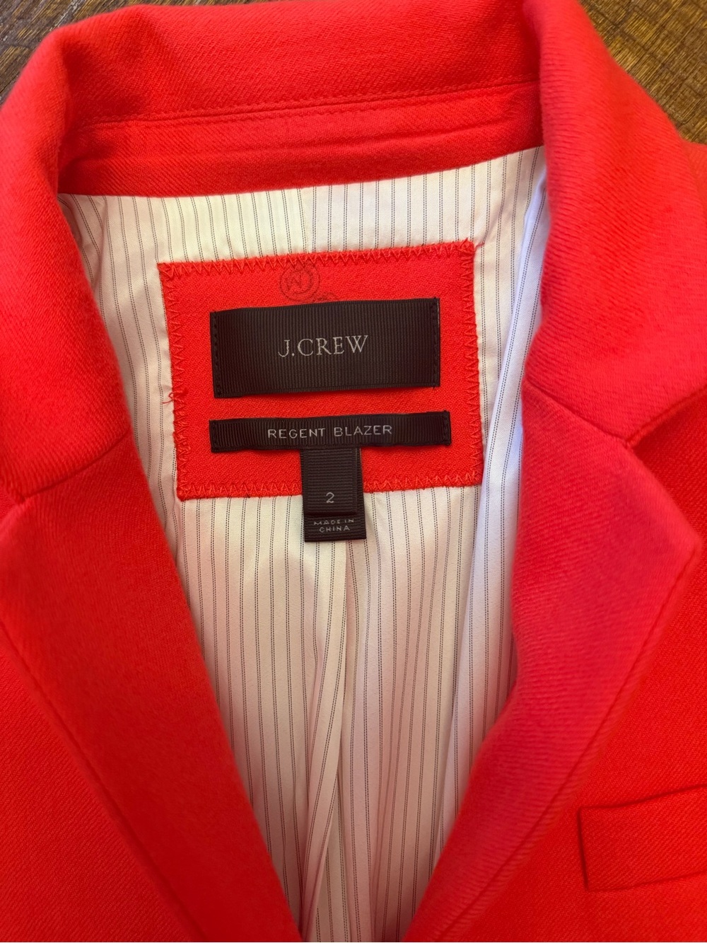 J.Crew Coral Statement Blazer Size 2 | Southern Game Day Chic EUC - Picture 9 of 16